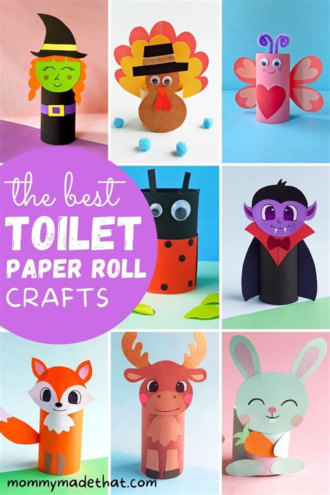 The Cutest Toilet Paper Roll Crafts for Kids!