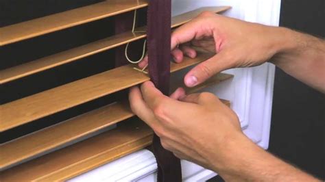 How To Replace Cloth Tape In A Horizontal Wood Blind Blind Repair