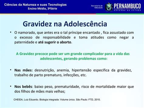 Gravidez Na Adolesc Ncia Dsts E M Todos Contraceptivos Ppt