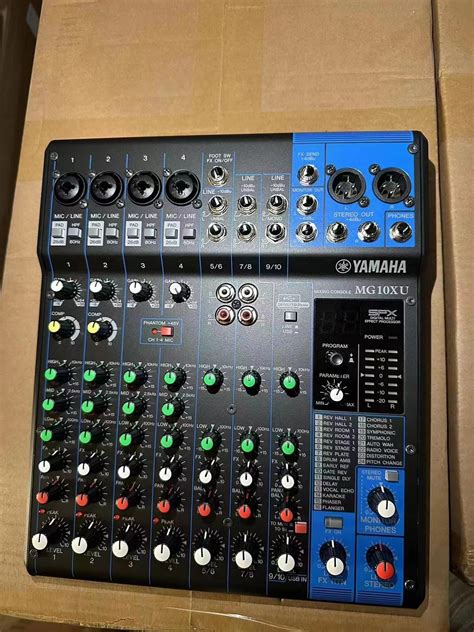 YAMAHA Mg10xu 10 Channel Mixer With USB And Fx Analog Mixer YAMAHA