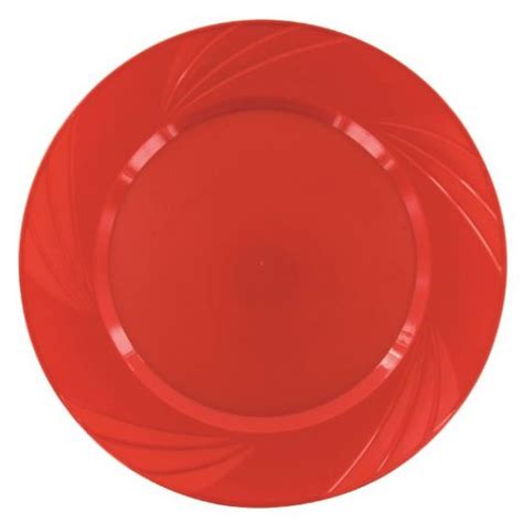 Assiette Reutilisable Pas Cher Rouge Vaisselle Plastique Badaboum