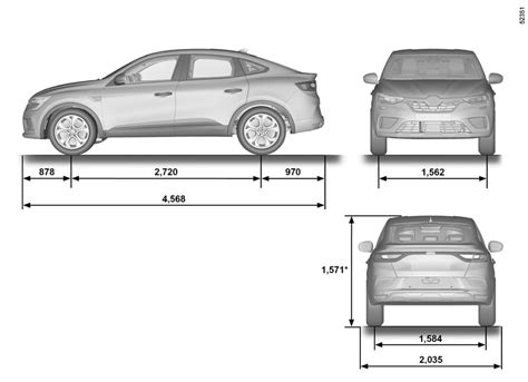 E GUIDE RENAULT Arkana DIMENSIONS EN MÈTRES