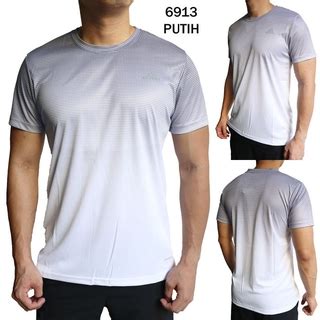 Jual Kaos Olahraga Pria 6913 Baju Sport Futsal Fitness Running Gym