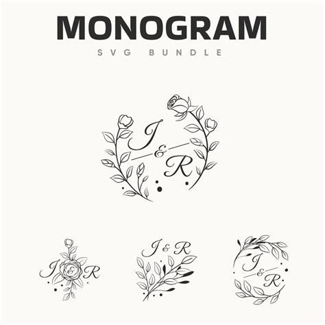 9 Monogram SVG Designs – MasterBundles