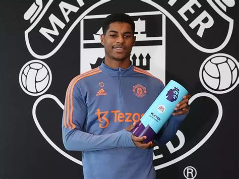 Man Utd Star Marcus Rashford Wins Premier League Player Of The Month