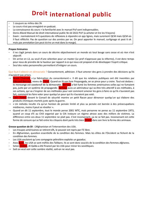 DIP CM DIP CM ASSAS L3 S1 Droit International Public 1 Coupure Au