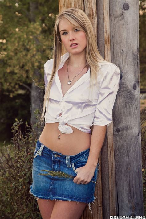 Blonde Girl Next Door Type Jewel Shows Her Tiny Tits And Thong While Outside CoedCherry