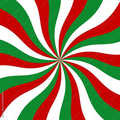 Sunburst red, green and white vector background. Abstract swirl graphic ...