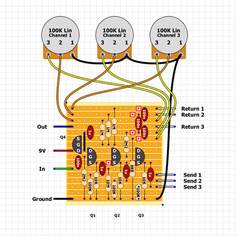 Guitar FX Layouts JFET Parallel Looper