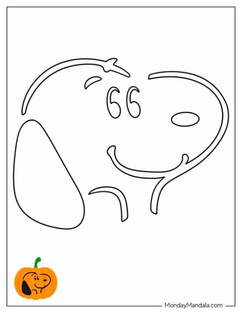 Snoopy Pumpkin Carving Stencils