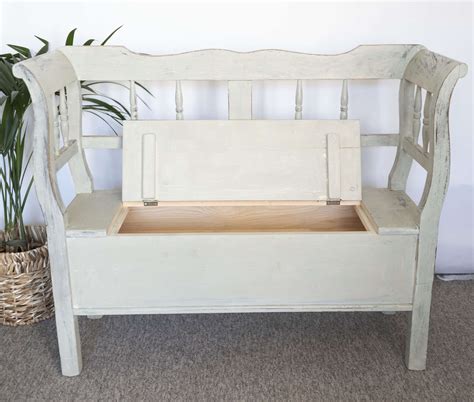 Scandinavian wooden bench with storage - Pretty Sitting Upholstery & Interiors