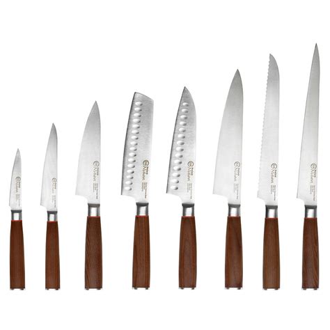 Nihon X Knife Set Piece And Magnetic Oak Knife Rack Nihon X