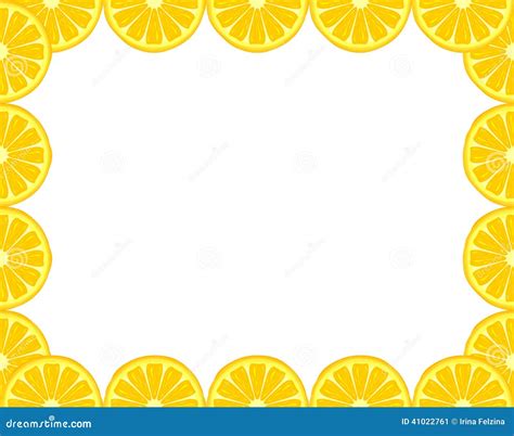 Lemon Frame Stock Vector Image 41022761