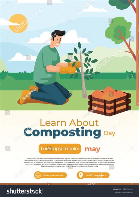 Learn About Composting Day On May Stock Vector (Royalty Free ...