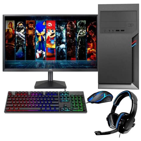 Computador Pc Gamer Completo Barato Monitor Full Hd Hdmi Intel