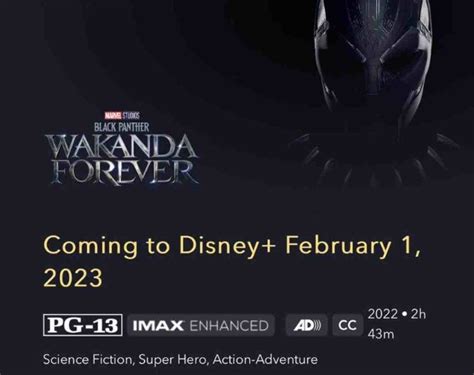 Disney Black Panther Wakanda Forever checa cuándo llega a Disney