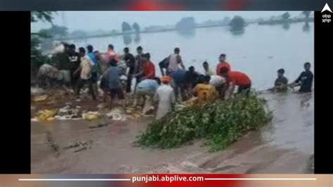 Flood In Punjab Punjab Floods Wreak Havoc Ghaggar River Dam Broken At