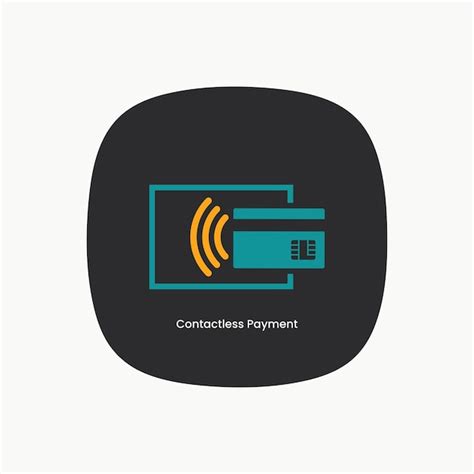 Premium Vector Contact Less Payment With Nfc Card Icon Graphic Design