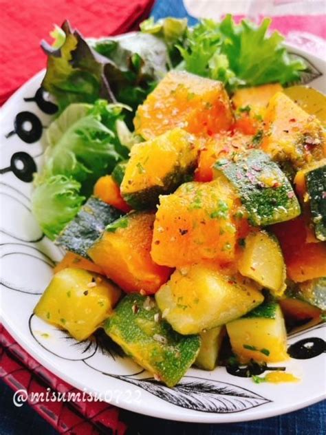 かぼちゃズッキーニのサラダ動画レシピpumpkin And Zucchini Salad ほっこりおうちごはん