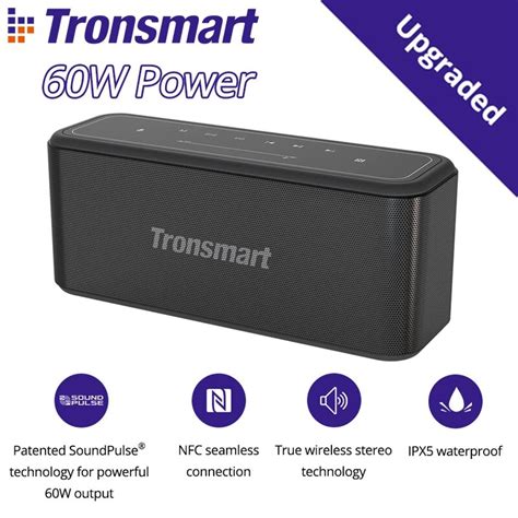 60w Power Tronsmart Mega Pro For Bluetooth 5 0 Speaker Portable Speaker