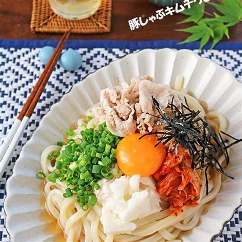 簡単麺ランチ♪豚しゃぶキムチぶっかけうどん♪ By ぱおさん レシピブログ 料理ブログのレシピ満載！