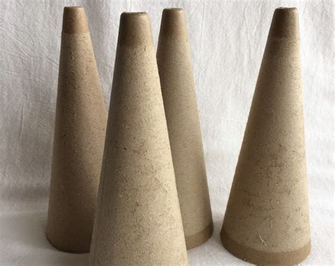 One Cardboard Cone Thick Paperboard Cone Craft Cone Paper Mache Cone Tree Shape Open Bottom