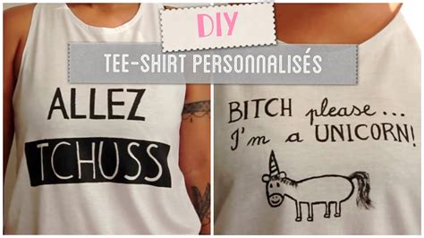 Diy Tee Shirt Personnalis S Customiser Ses Vetements Tshirt Diy