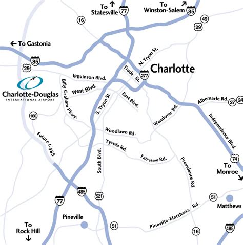 Charlotte International Airport Terminal Map