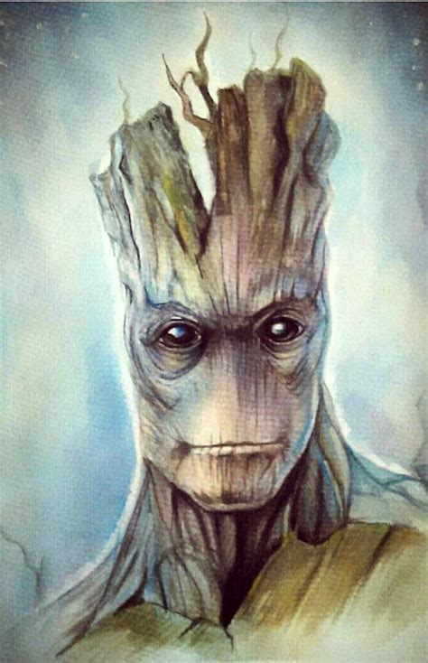 Guardian Of The Galaxy Groot WaterColor Avengers Wallpaper Groot