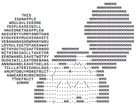 .: visual poetry - ASCII style