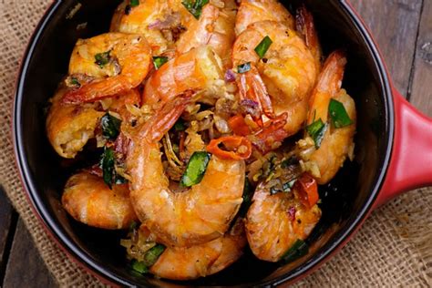 Resep Udang Cabe Garam Lauk Praktis Ala Restoran Chinese Food