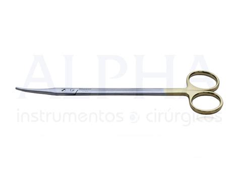 Tesoura Stevens Curva Ponta Romba 18cm Portal do Médico