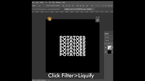How To Make A Liquid Text Effect In 1 Minute Photoshop Tutorial