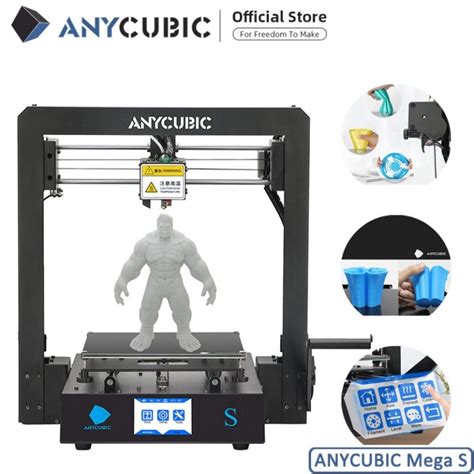 ANYCUBIC Mega-S 3D Printer I3 Mega Upgrade Large Size Metal frame TPU High Precision Touch ...