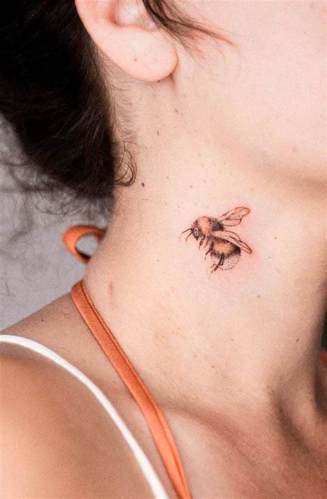 Cute Bee Tattoo