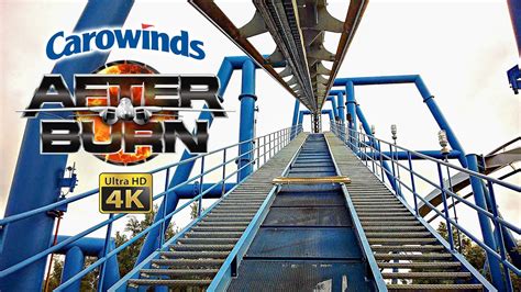 June 2023 Afterburn Roller Coaster On Ride Front Seat 4k Pov Carowinds Youtube