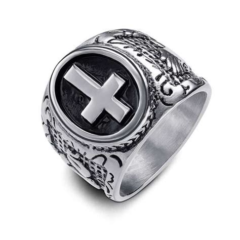 Vintage Gothic Cross Ring | CF Jewelry