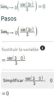 Calcular el siguiente límite trigonométrico Lim x 0 sen3x 3 Ayuda