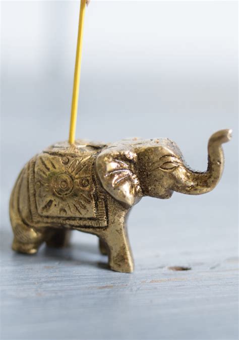 Brass Elephant Incense Holder Wildwood Bude Cornwall