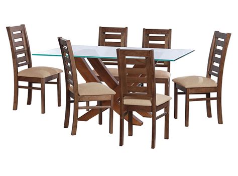 Ripley JUEGO DE COMEDOR LATAM HOME ALICANTE MURCIA LINO 6S