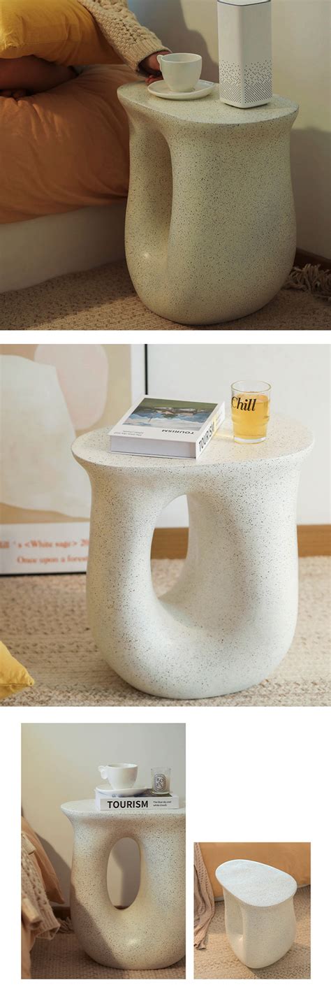 U Shaped Side Table Resin Glassfiber ApolloBox