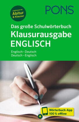 Pons Das Gro E Schulw Rterbuch Klausurausgabe Englisch M Buch M