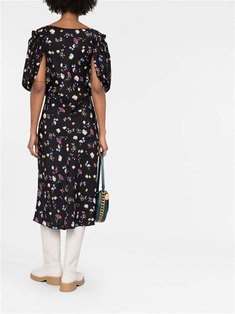 Stella Mccartney Floral Print Midi Dress Farfetch