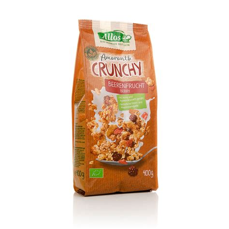 Bio Amaranth Crunchy Beerenfrucht Allos 400g kaufen Mühlenlädle