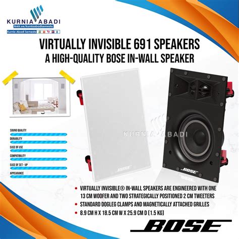 Jual Bose Virtually Invisible Speakers Ceiling In Wall Speaker