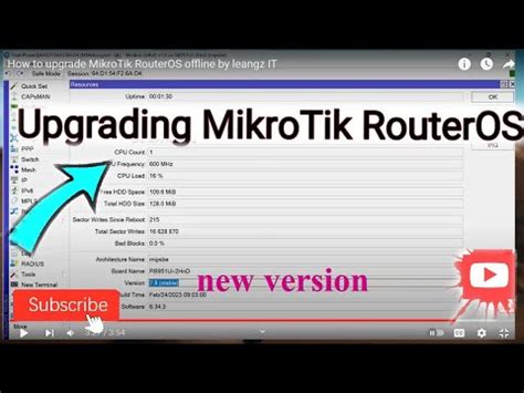 How To Upgrade MikroTik RouterOS Offline By Leangz IT YouTube