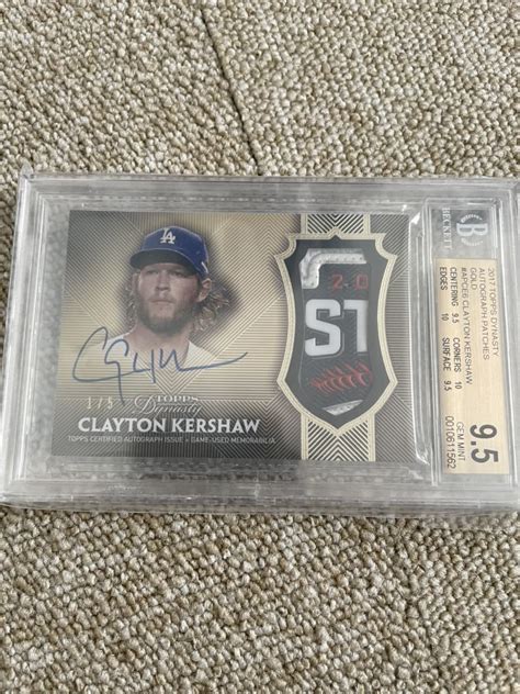 mlb topps auto clayton kershaw 直筆サインカード その他