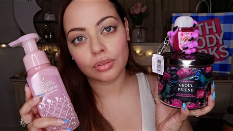 ASMR Bath Body Works Haul Candle Tapping Lid Sounds Scratching