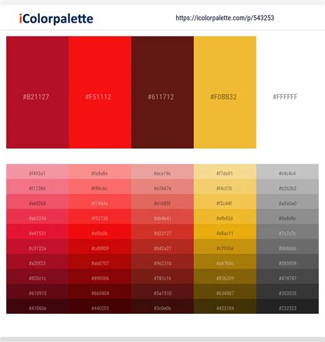 60 Latest Color Schemes with Red And White Color tone combinations | 2022 | iColorpalette