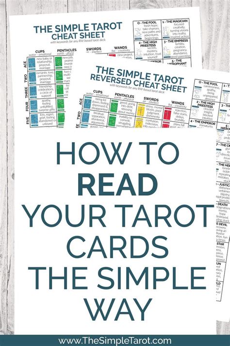 Free Printable Tarot Cheat Sheet Printable Word Searches